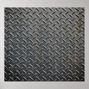Aluminium Dark: Rhombus Shape Design Poster