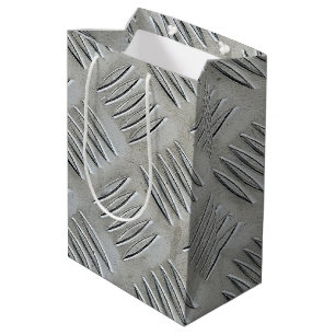 Aluminium Diamond Pattern Medium Gift Bag
