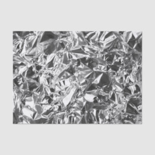 Aluminium Foil Design Silver Colour Tissue Paper