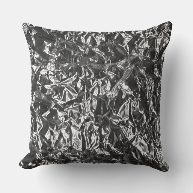 Aluminium Foil Metal Texture Cushion (Front)