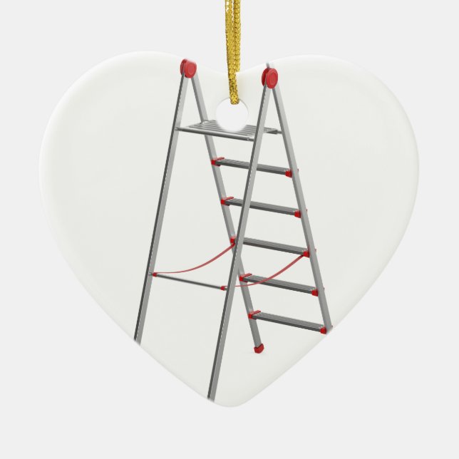 Aluminium ladder ceramic ornament (Front)