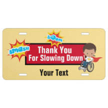 Aluminium license plate