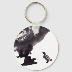 Aluminium-Schlüsselanhänger mit Enten Key Ring