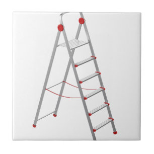 Aluminium step ladder tile