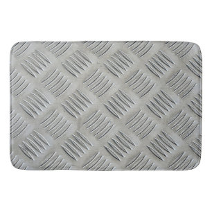 Aluminium Texture Diamond Pattern Bath Mat