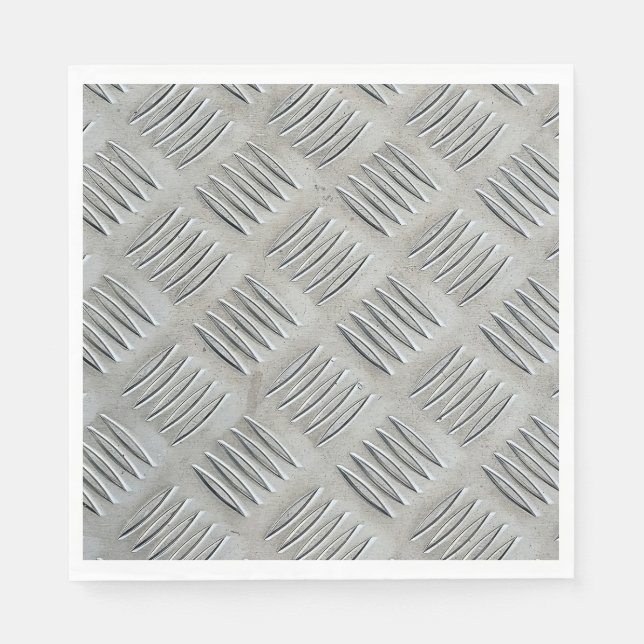 Aluminium Texture Diamond Pattern Napkin (Front)