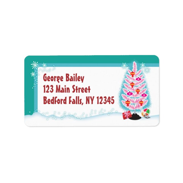 Aluminium Tree Large Return Address Labels (Front)