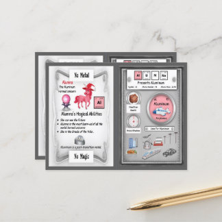 Alumna - Aluminium Horn Unicorn Game Card