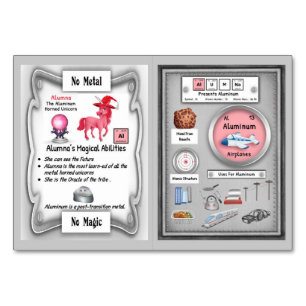 Alumna-Aluminium Horn Unicorn Trading Card