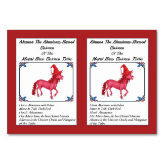 Alumna the Aluminium Horned Unicorn Trading Card