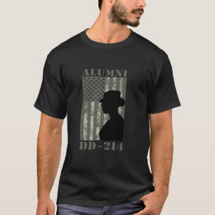 Alumni DD 214 American Woman Veterans Day T Shirt