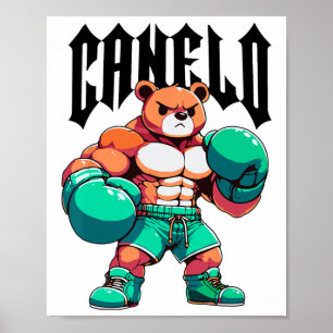 Alvarez Mexicano Boxing Bear Mexican Pride Patriot Poster