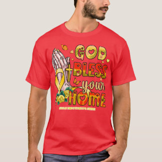 Alveolar Rhabdomyosarcoma Awareness god bless fait T-Shirt