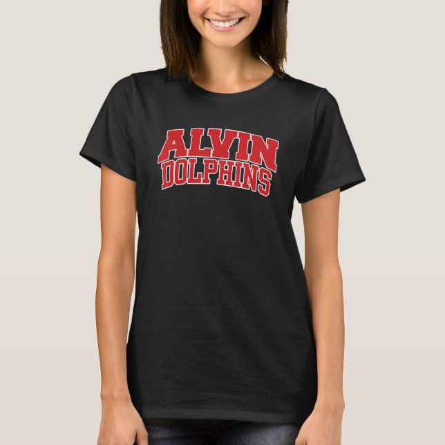 Alvin Community College Dolphins 01 T-Shirt (Front)