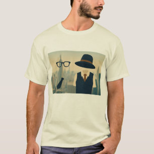 Alvy & Annie – Minimalist NYC Skyline Silhouette T-Shirt