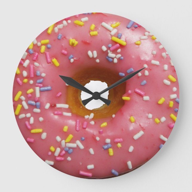 Always a good time for doughnut large clock (Front)