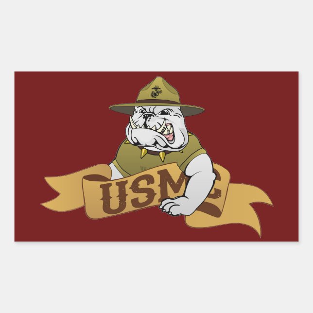 Always A Marine Rectangular Sticker (Front)