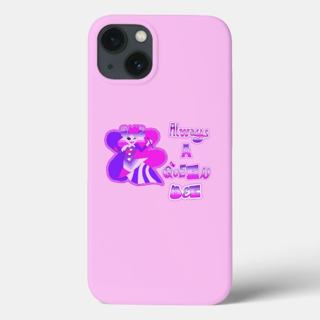 Always a queen bee light pink Case-Mate iPhone case (Back)