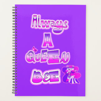 Always a queen bee purple spiral photo planner