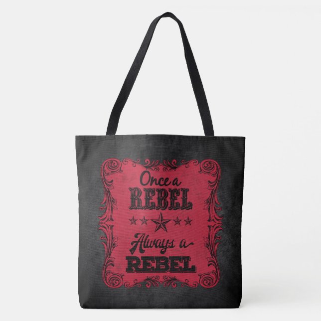 Always a Rebel Personalised Tote Bag (Front)