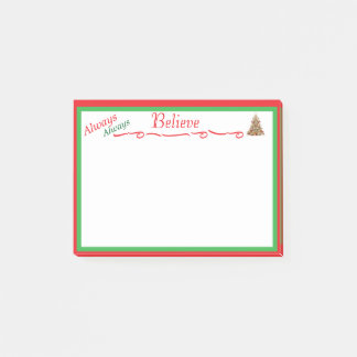 Always Always Believe Custom Printed Christmas 3m Post-it Notes