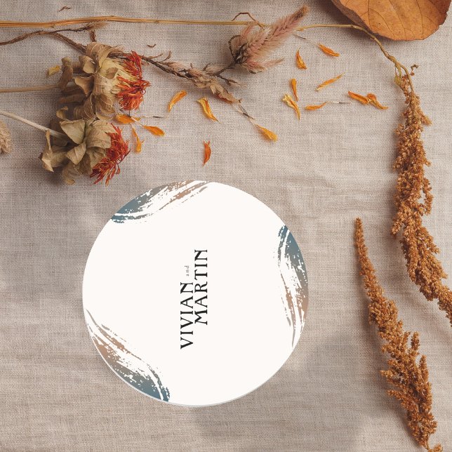 Always and for Eternity Wedding Classic Round Sticker (Creator Uploaded)