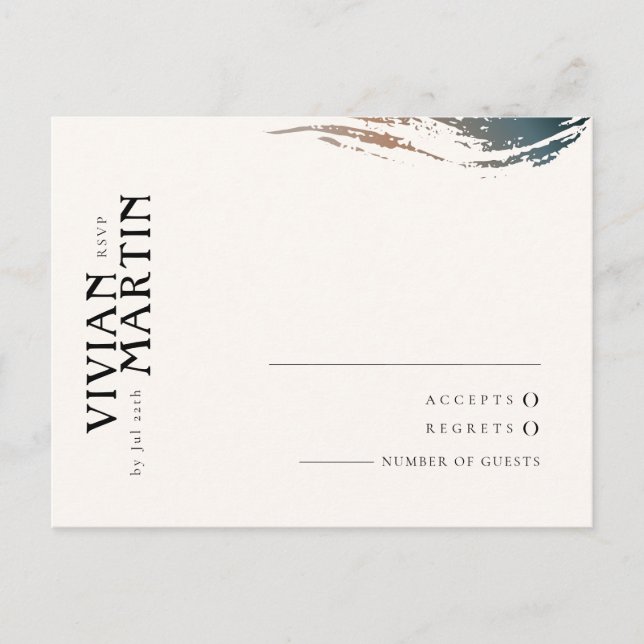 Always and for Eternity Wedding RSVP cards (Front)