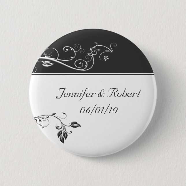 Always and Forever Charcoal 6 Cm Round Badge (Front)
