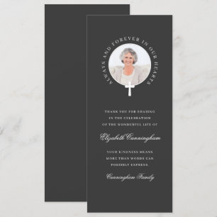 Always and Forever In Our Hearts Photo & Cross Invitation