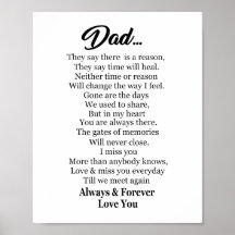 Always and Forever Love You Dad Poster