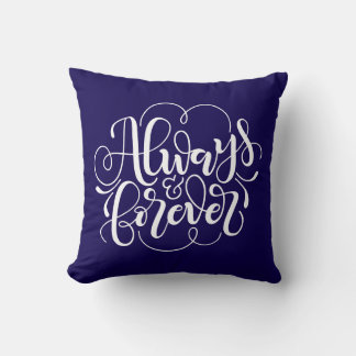 Always and forever - personalised & custom colour cushion