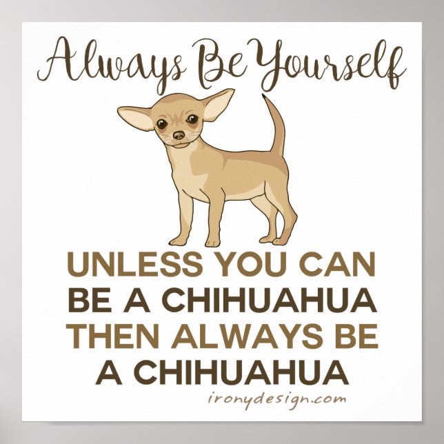 Always Be a Chihuahua Poster (Front)