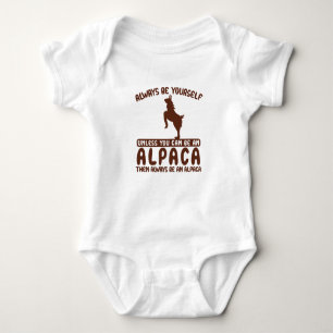 Always be an Alpaca Baby Bodysuit