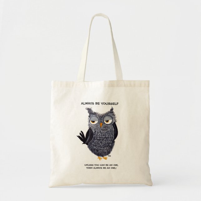 ALWAYS BE AN OWL TOTE BAG (Front)
