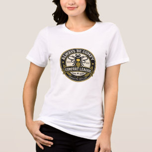 Always Be Comfy Comfort League Retro College Seal Tri-Blend Shirt