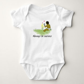 Always be curious baby bodysuit