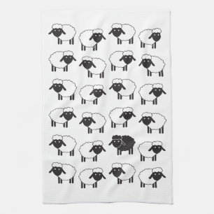 Always Be Ewe Black Sheep Tea Towel