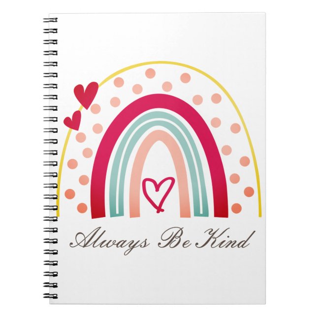 Always Be Kind - Motivational Quote Notebook (Front)