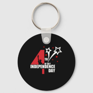 Always Be There July 4th Key Ring