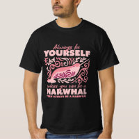 Always be yourself, animal narwhal ornament