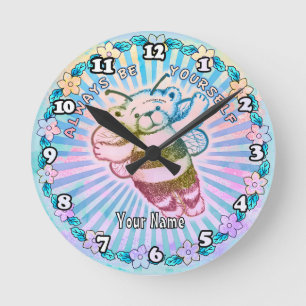 Always Be Yourself Round Clock
