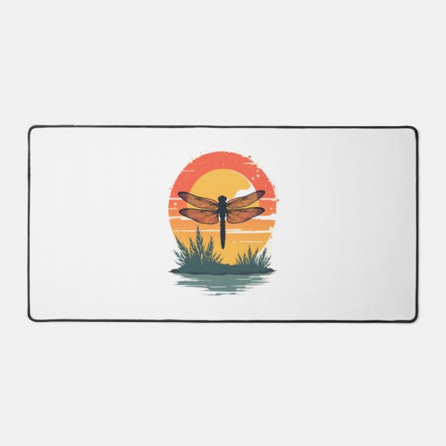 Always Be Yourself Unless You Can Be A Dragonfly Desk Mat (Front)