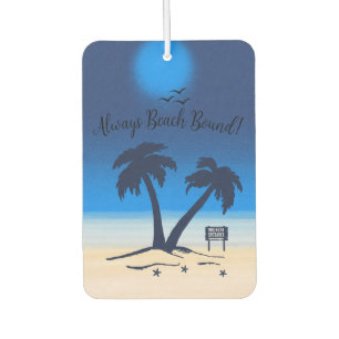  Always Beach Bound, Midnight Blue Car Air Freshener