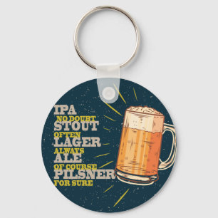 Always Beer Key Ring