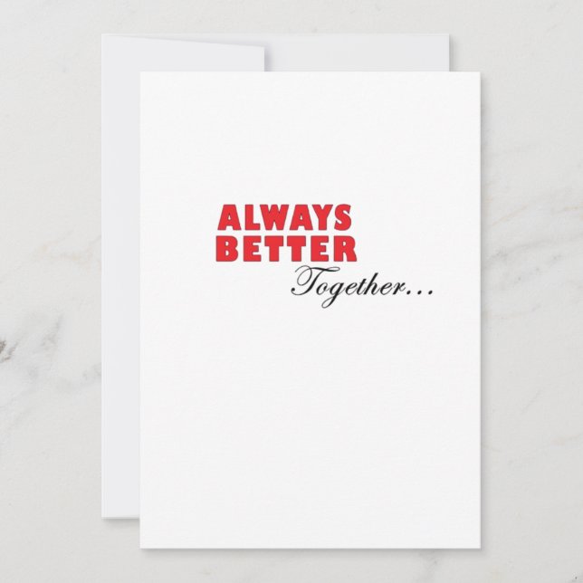 Always Better Together Minimal Aesthetic  Holiday Card (Front)
