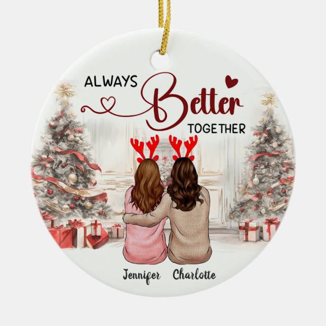 Always Better Together - Personalised Ornament (Front)