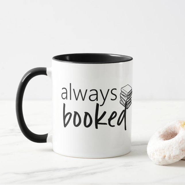 Always Booked—Drinkware Mug (With Donut)