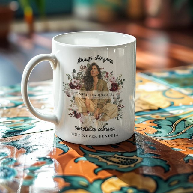 Always Chingona Latina | Custom Name Empowerment Coffee Mug (Creator Uploaded)