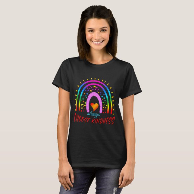 always choose kindness rainbow T-Shirt (Front Full)