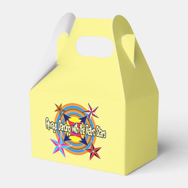 Always dancing with the Retro stars  Favour Box (Front Side)